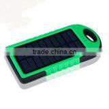 2016 Hotsale Waterproof Solar Power Bank 5000mAh, Portable Solar Charger thumbnail-2