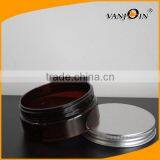 5 oz Amber Wide Mouth PET Plastic Jars With Metal Cap thumbnail-4