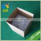 RGB Color Changing LED Cube Chairs Light Cube Seat thumbnail-2