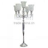 CRYSTAL CANDELABRA CENTERPIECE FOR WEDDING, WEDDING CRYSTAL CANDELABRA thumbnail-2