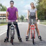 Newest Model Four Wheel Roller Skating Shoes Bike Folding Four Wheel Skating Bike With Roller Skating Shoes For Adult thumbnail-1