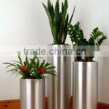 FO-9011 Stainless Steel Cylinder Flower Pot thumbnail-1