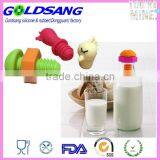 Red Black Green Showbird Silicone Bird Wine Saver Bottle Stoppers thumbnail-5