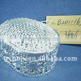 Egg Shaped Silver Wire Gift Venetian Jewelry Box thumbnail-1