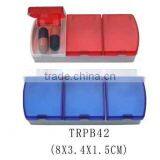 Travel Three Compartment Medicine Tablet Holder /pill Box thumbnail-1