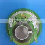 HOT SALE ECOFRIENDLY BAMBOO FIBER CHILD DINNER SET thumbnail-2