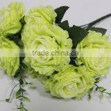 Hot Sale 9 Heads Artificial Silk Flowers,fake Rose Flowers thumbnail-2