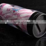 Double Wall Plastic Eco Friendly Coffee Travel Mug With Lid thumbnail-1