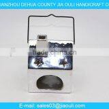 BSCI Certificated Factory Ceramic Plating Silver Hollowed-out Hanging Lamp Sale thumbnail-3