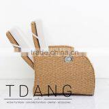 Mandalay Outdoor Patio Bench - Vietnam Wicker Furniture - ConversationFurniture thumbnail-4