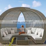 All weather rattan outdoor wicker daybed