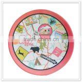 Cute Design Children Safety Zoo Plate Round Plastic Dry Fruit Plate for Festival Use Holiday Use thumbnail-3
