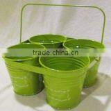 Metal Herb and Flower Planter in Color thumbnail-1