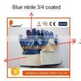 DDSAFETY Hot Sale Heavy Duty Oil Proof Nitrile Gloves With Jersey Liner thumbnail-3