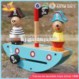 Wholesale Pirate Toy Wooden Stacking Balance Blocks New Design Wooden Balance Blocks for Kids W11F056 thumbnail-6