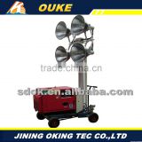 Factory direct supply portable tower light with low price,OKHQ-ZM1000A Hydraulic Mobile Light Tower
