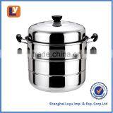 Stainless Steel Steamer Pot Food Steamer 2 Layer thumbnail-1