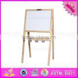 2017 New Design Kids Wooden Double-sided Magnetic Drawing Board for Sale W12B098 thumbnail-4