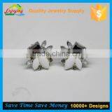 Wholesale Druzy Stainless Steel Cuff Link Earring Jewelry for Women thumbnail-4