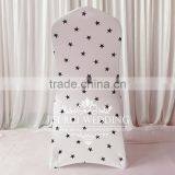 Star Printed 210 GSM Spandex Lycra Chair Cover Banquet Chair Cover thumbnail-3