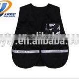 hi Vis Vest Reflective Black Mesh Vest thumbnail-1