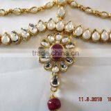 KUNDAN MATHAPATTI DAMINI Maang TIKA GOLD TONE CRYSTAL Hair Accessory thumbnail-2