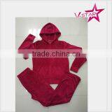 Made in China Wholesale Custom Design Velour Tracksuit for Women thumbnail-1