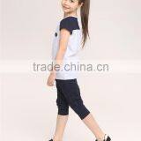 2016 Fashion Dress Leisure Short Sleeves t Shirt Children's Suit of Clithes for Little Girls thumbnail-6