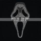Wholesale Cheaper Custom a Screaming Face Rhinestone Heat Transfer ,bling Crystal ,nailhead, Rhinestuds thumbnail-1