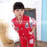 AS-457B Girls Cotton Clothing Sets for Kids Sping Autumn Sports Tracksuits Infant Active Coat+pants Suit Teenager Clothes thumbnail-3
