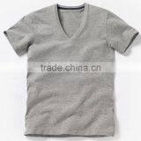 Boys V-Neck T-Shirt, 90% Ctn, 10% Melange, S/J, 160 Gsm thumbnail-1