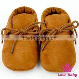 Fancy Coffee Baby Girls Designer Moccasin Baby Shoes Infants Walker Shoes thumbnail-1