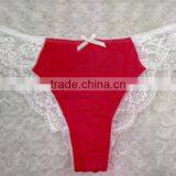 High Fashion Style Red Match White Lace Sexy Ladies Bra Panty Set thumbnail-3
