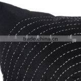 Kantha Decorative Pillow, Black Kantha Pillow, Kantha Cushion, Jaipur Kantha Pillow, Kantha Sofa Toss, Kantha Accent Pillow,16x1 thumbnail-3