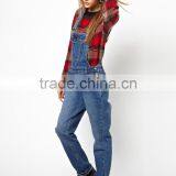 Wholesale Customized Latest Design Cotton Denim Ladies Jumpsuit thumbnail-1