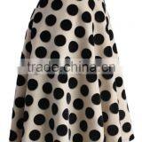 2016 Guangzhou Shandao Custom Logo New Fancy Style Summer Fashionable Polka Dot Ruffle Knee Length Women Umbrella Skirt thumbnail-5