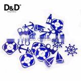 D&D 7pcs/lot 2-Holes Mixed Wooden Button Sailor Series Craft Buttons Scrapbook Craft&Garment Button Accessories thumbnail-2