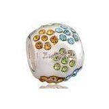 White Copper Hot FashionEuropean Style Beads of Rhinestone Beads thumbnail-1