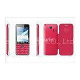 Rosy Dual Sim Cards Dual Standby Phone 800mAh , Support Bluetooth and USB