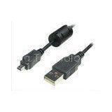 1.8m Panasonic / Lumix Digital Camera USB Cables Black 28 AWG / 24 AWG thumbnail-1