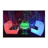 Waterproof IP65 Rechargeable LED Lounge Furniture Light Bar Table And Chair Set