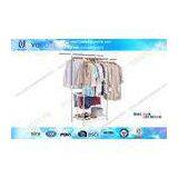 Household Medium Deluxe Indoor Laundry Drying Rack With Wheels , Clothing Display Racks thumbnail-1