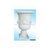 Marble Vase With Sheep Sculpture thumbnail-1