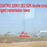 MEGATRO 220KV 2E2 SZK Double Circuit Tangent Transmission Tower thumbnail-2