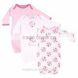 100% Cotton Baby Unisex Newborn Long Sleeve Sleep Gown thumbnail-2