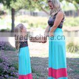 Mommy and me Maxi Dresses Dresses for Women Blue Long Dresses thumbnail-2