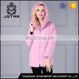 fox fur ladies winter wool coats pink 100 pure cashmere long coat wool