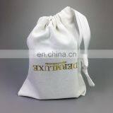 Custom Gold Logo Drawstring Pouch Bags Dust Bag With Two Strings thumbnail-5