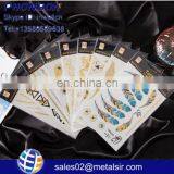 2017 Hot Metallic Gold Temporary Hand Body Sticker Tattoo thumbnail-1