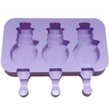 New Silicone Ice Cream Mold Popsicle Molds Ice Cube Tray DIY Homemade Cartoon Ice Cream Popsicle Ice Pop Maker Mould With Stick thumbnail-4